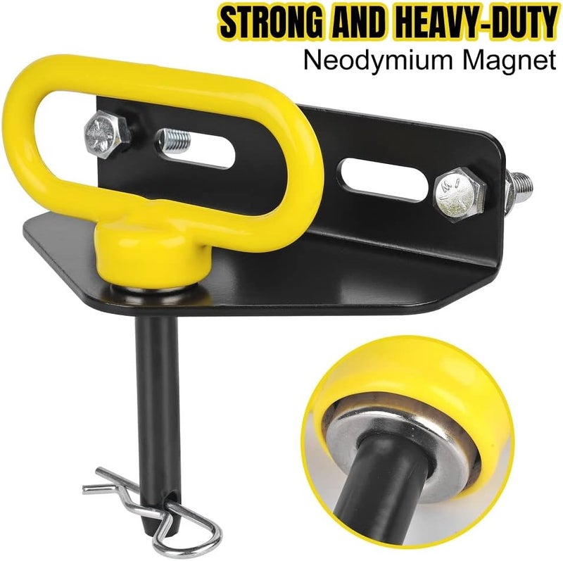Comonc 1/2 inch Magnetic Trailer Hitch Pin and Clip Tow Hitch Pin Pin Heavy Duty Lawn Mower Hitch for Tractors, Towing, Lawn Mower, Golf Cart and ATV, Heavy Duty Gate Pin,2PCS - Image 4